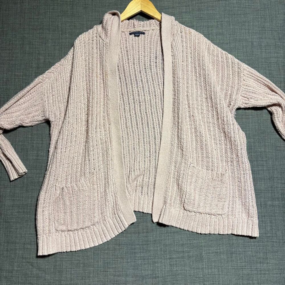American-eagle Women's Cream and White Cardigan XL